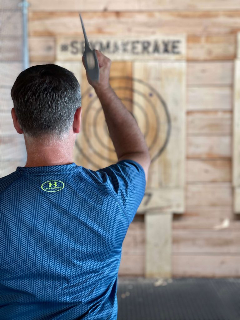 Axe Throwing at Spymaker