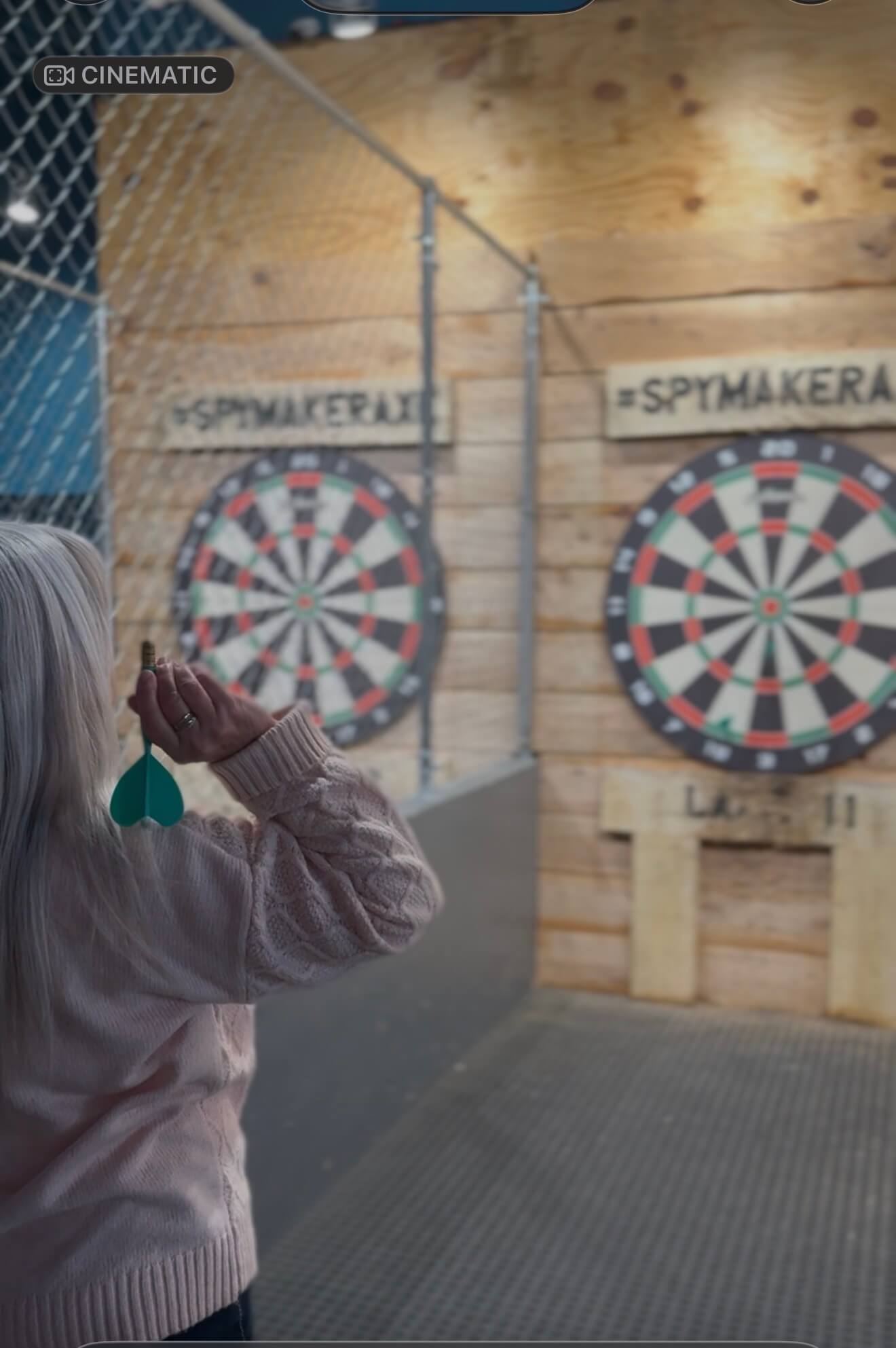Super sized darts at Spymaker entertainment venue